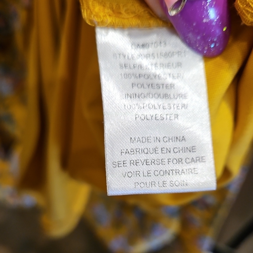 DR2 Yellow Wrap Tie Front Sundress - Picture 3 of 5